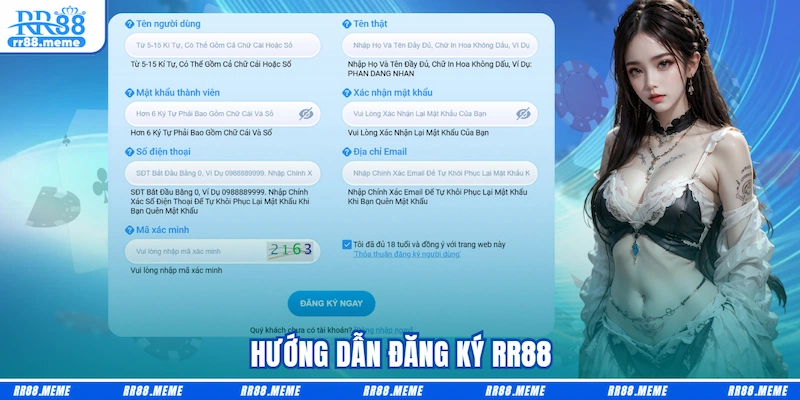 Hướng dẫn đăng ký RR88